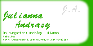 julianna andrasy business card